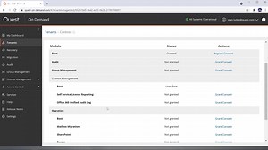 How to add a tenant and grant admin consent in Quest On Demand | Quest