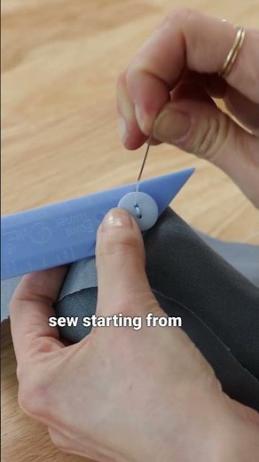 How to Make a Shank Button with a Seam Gauge