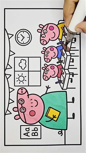 Peppa Pig Drawing and Coloring pages, 877 #drawing #peppapigdrawing #peppapig #peppapigcoloring