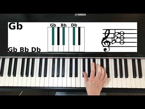 How To Play Gb (flat) Chord On Piano