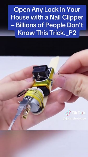 Open Locks Easily with a Nail Clipper Trick