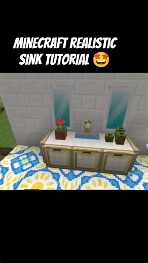 minecraft sink tutorial 🤩#gamingreels #minecraftindia #minecraftfail #viral