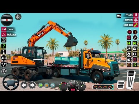 3D Construction Simulator PRO 2025 Gameplay | Heavy Machines | City Building & Truck Driving Game