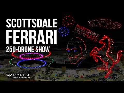 Experience the Magic: Scottsdale Ferrari's 250-Drone Light Show