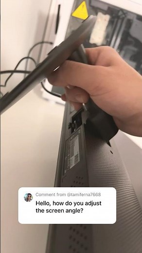 Adjusting Screen Angle 📐 on Acer SA242Y Ebi 23.8" Ultra-Slim IPS FHD FreeSync Monitor #shorts