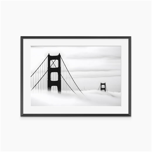 Golden Gate Bridge Poster, Photography Prints, Bridge Photography, Foggy Bridge Wall Art, Black and White Prints, Museum Quality Wall Art - Etsy