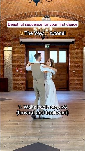 beautiful sequence for your first dance | THE VOW - Tutorial 💃🏼🕺 #weddingdance