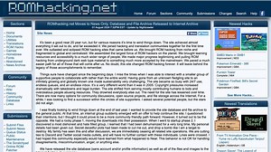 ROMhacking.net Site Closing Down