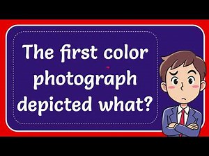 The first color photograph depicted what?