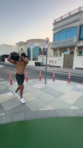 SMILE AND Run 🏃‍♂️ . . 15KG Deadball - 90 mins run - Team of 3 . . . #reels #workout #motivation #run #kitebeachdubai #dubai #mydubai #running #explore | Hemant Rathore