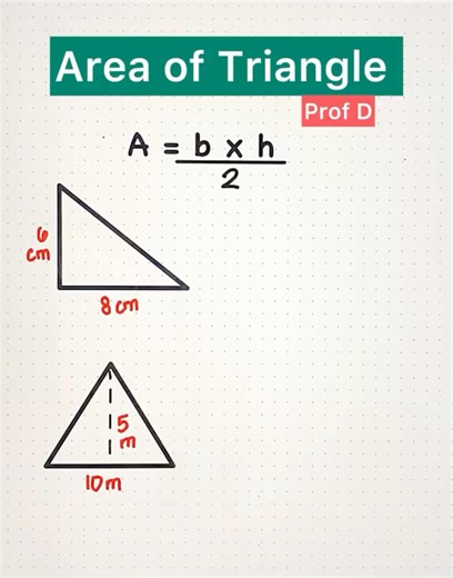 How to Find the Area of a Triangle—Super Easy! | Prof D