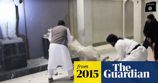 Isis fighters destroy ancient artefacts at Mosul museum