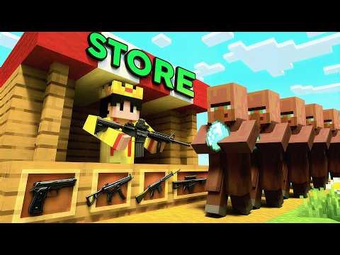 FINALLY I OPEN A GUN SHOP IN MINECRAFT | PART 2