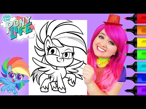Coloring Rainbow Dash My Little Pony: Pony Life | Markers
