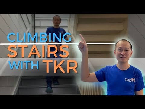This is how to climb stairs with TKR