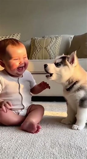 Adorable Baby vs. Husky Howl-Off! 🐶👶😂
