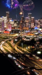 Goodbye 2024, & Hello 2025 ✨ Happy New Year Houston! 🎇🎊 🎥: @euphoricvisuals.inc | Downtown Houston