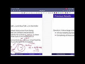 Complexity of Hofer’s geometry in some higher dimensional manifolds - Zhijing Wendy Wang