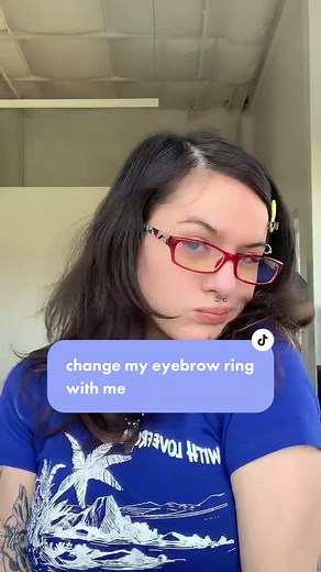 Changing Eyebrow Piercing to Captive Bead Ring