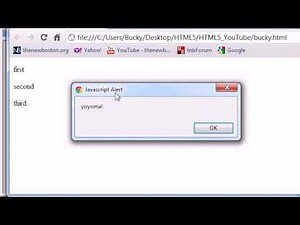 HTML5 Tutorial - 25 - Working with JavaScript in HTML5