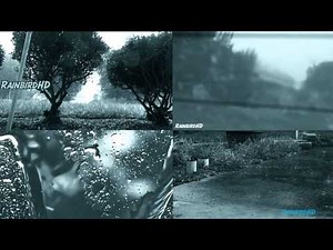 10 Hours of "Rain Sounds" Rainfall and Thunder - 4 Storms 1080p HD 'SLEEP VIDEO' (600 Minutes)