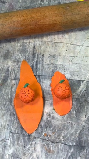 Halloween Pumpkin 🎃 with Clay ✨
