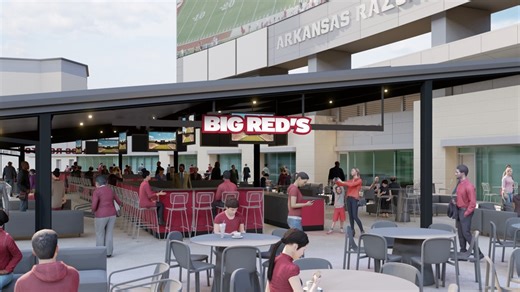 Razorback Stadium rooftop bar renderings released