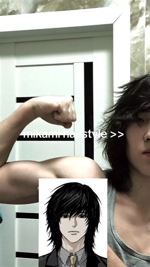 Mikami Teru - is a criminal prosecutor chosen as the Hand of Kira by Light Yagami. Mikami takes ownership of Gelus's Death Note after Light falls under suspicion of being Kira again, and needs someone to act as Kira without being given every order. #mikami #hairstyle #teru #bodybuilder #anime