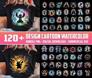 120  Design Cartoon Character PNG Bundle, Cartoon PNG, Cartoon Watercolor Clipart, Cartoon Bundle, Digital Download, Commercial Use - Etsy