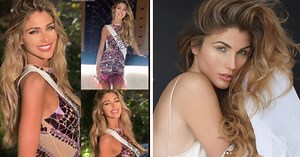 Alessia Rovegno despliega su belleza en Miss universo con un fulminante vestido de cristales