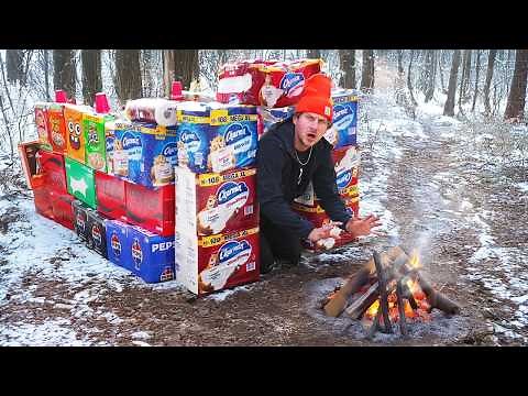 Overnight Survival Challenge! *Grocery Store Items ONLY*