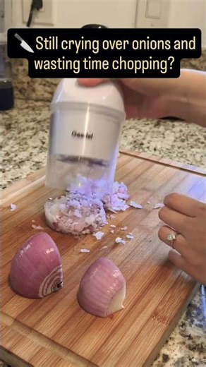 Best Vegetable Chopper for Kitchen 🔪 Stainless Steel Manual Food Chopper | Onion Cutter Gadget#short