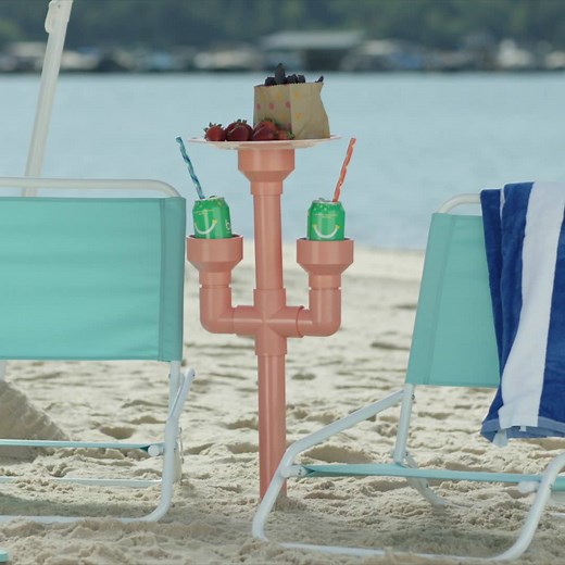 Keep your snacks and sips sand-free with this easy DIY. 🍹 Get ready for HGTV Beach Week from July 16 - 22 on our site >> https://hg.tv/2zANLFa 🏖 | HGTV