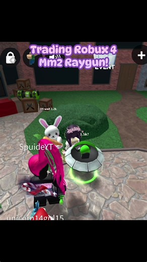 I FINALLY GOT ALIEN SET YAYAYA! 😭🥳👽💚 Tysmm spuideyt from YT! #roblox #mm2 #trading #robux #raygun