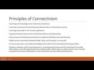 Connectivism:A Learning Theory for the Digital Age