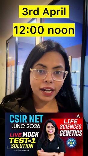 Live genetics mock test discussion 12:00 noon 🕛 #csirnetadda247 #csirnetlifescience #csirnetjune2026