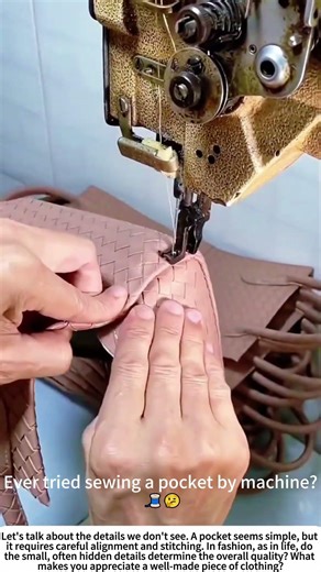 The Details: Machine-Stitching a Garment Pocket 🧥