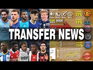 Latest 23 TRANSFER NEWs & GOSSIPs with full DATA & Stats for each player