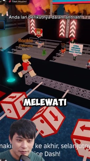 NINJA WARRIOR ROBLOX!! SIAPA TAKUT! SHORT #roblox #games