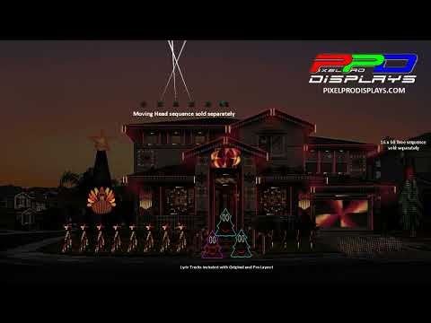 Jojo - The Christmas Song: xLights Pro Layout Sequence (available Moving Head effects)