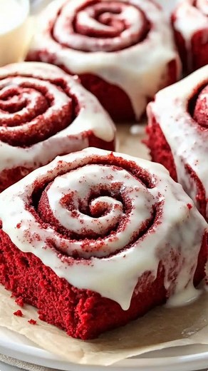 Delicious Red Velvet Cinnamon Rolls Recipe