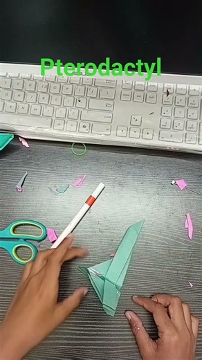 how to make an origami Pterodactyl easy