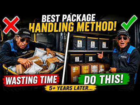 The BEST Way To Organize Amazon Packages & The Quickest Delivery Setup #amazon #delivery #tips #new