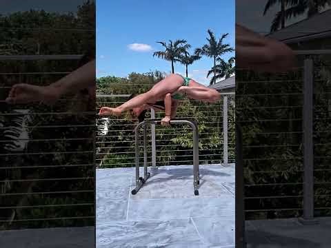 Yoga flying split half lotus arm balance #yoga #yogapractice #calisthenics #yt #short