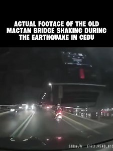 Actual footage of the Old Mactan Bridge shaking during the earthquake in Cebu. | Trending News Online