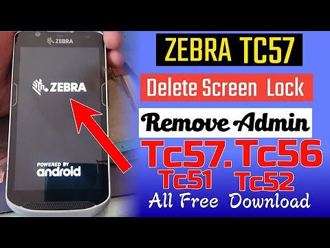 How to get to Recovery Hard Reset Zebra TC57,TC56. Delete Pin, Pattern, Password Lock, Admin lock.