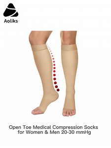 Watch Open Toe Medical Compression Socks 20-30 mmHg on Amazon Live