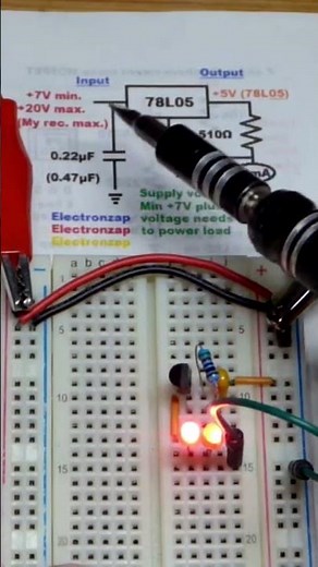 Closer Look 78L05 Current Source Circuit 5V and 510 Ohms #schematics #circuitdesign #circuitdiagram