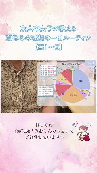 夏休みの理想の一日の過ごし方と勉強時間