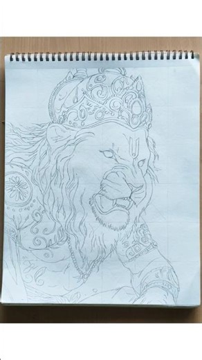Narasimha Drawing, 🔥🦁Mahavatar Narsimha Drawing #shorts #mahavatarnarsimha #drawing #vishnu #art